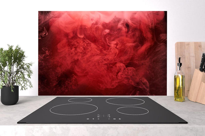 Spritzschutz - Abstrakter roter Ozean