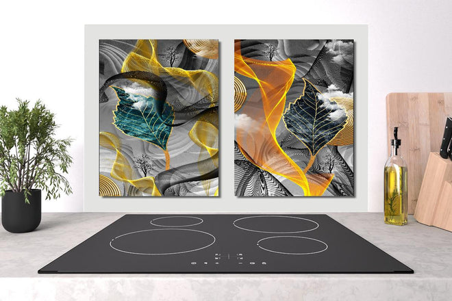 Spritzschutz - Abstraktes 3D Design