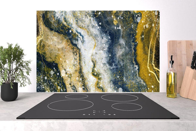 Spritzschutz - Abstraktes Kunstwert - Flüssigkunst