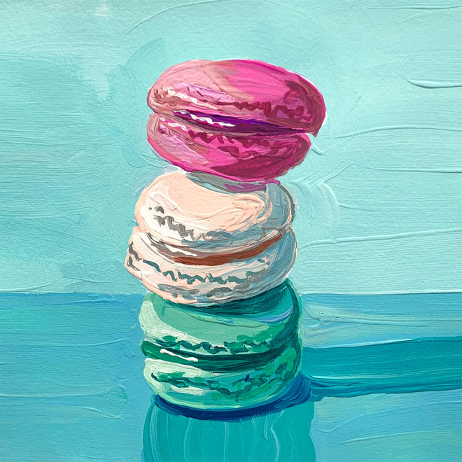 Spritzschutz - Acryl Macarons - Bunt