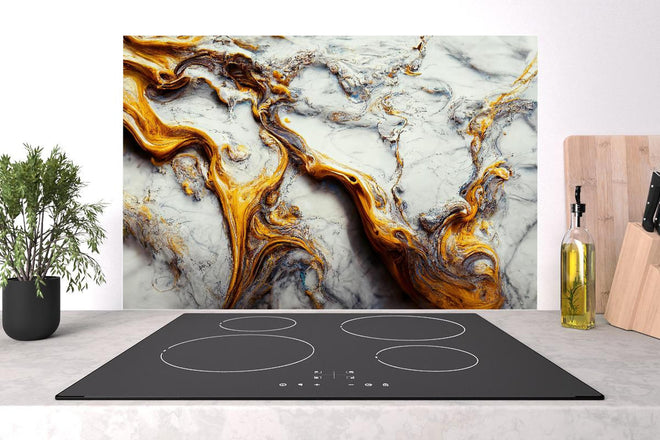 Spritzschutz - Acrylfarben Flüssigkunst - Marmor