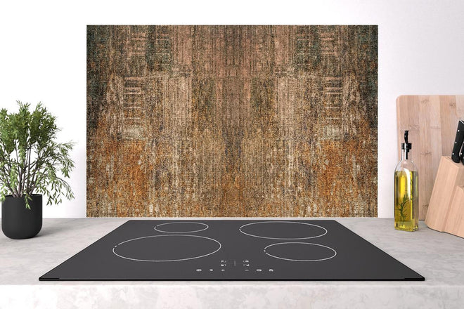 Spritzschutz - Alte Rostige Braun-Graue Betonwand Textur