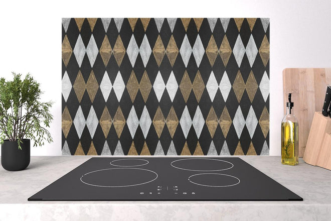 Spritzschutz - Alte Vintage Mosaikfliesen Wandtextur