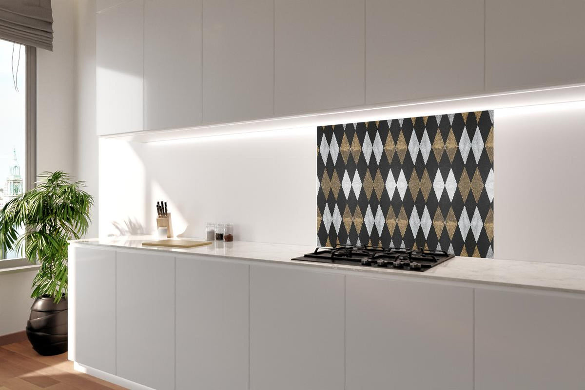 Spritzschutz - Alte Vintage Mosaikfliesen Wandtextur
