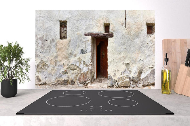 Spritzschutz - Alter Türeingang in Südtirol