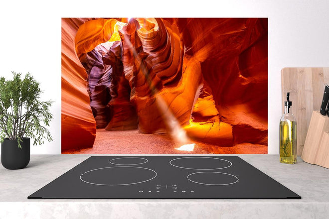 Spritzschutz - Antelope Canyon Licht- und Schattenspiel