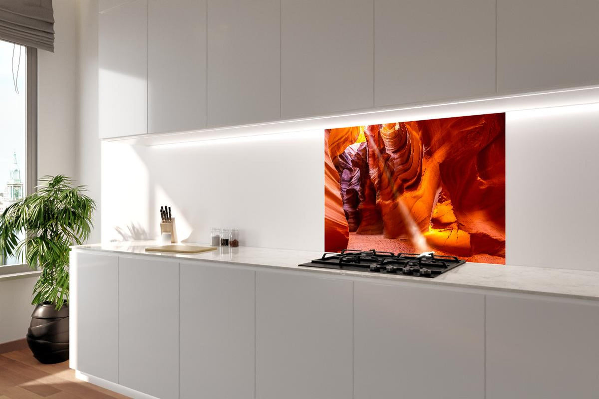 Spritzschutz - Antelope Canyon Licht- und Schattenspiel