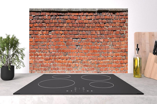 Spritzschutz - Antikes Rotes Ziegelsteinmauerwerk Detail