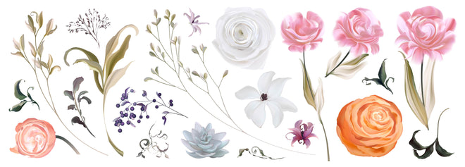 Spritzschutz - Ausdrucksstarke Illustrationen von Blumen