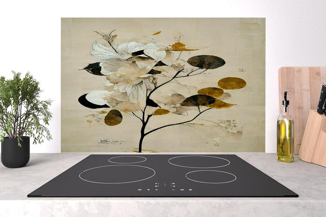 Spritzschutz - Baum des Glücks - Floral