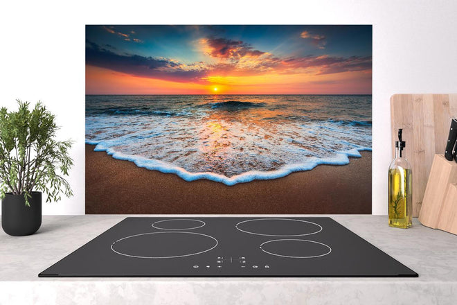 Spritzschutz - Beeindruckender Sonnenaufgang über dem Ozean