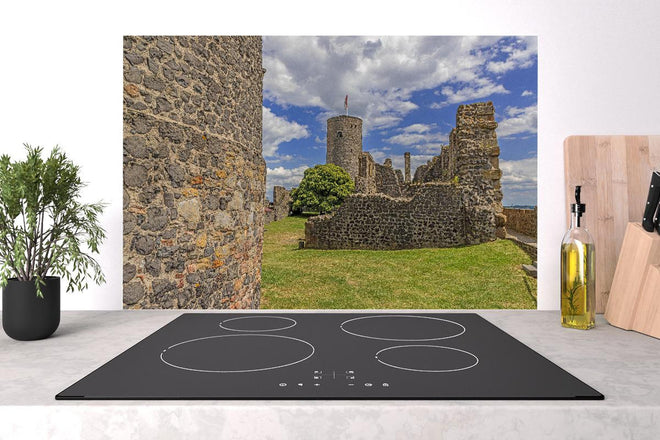 Spritzschutz - Bild von der Burgruine Münzenberg in Hessen