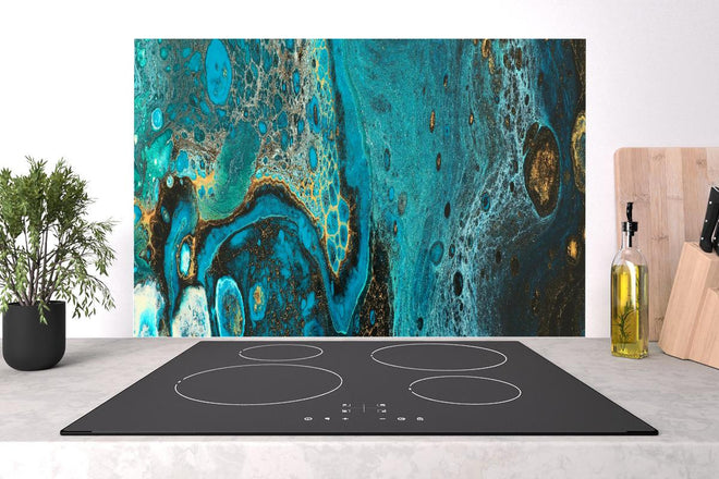 Spritzschutz - Bläulicher Marmor