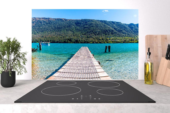 Spritzschutz - Bob's Cove Bucht in Neuseeland