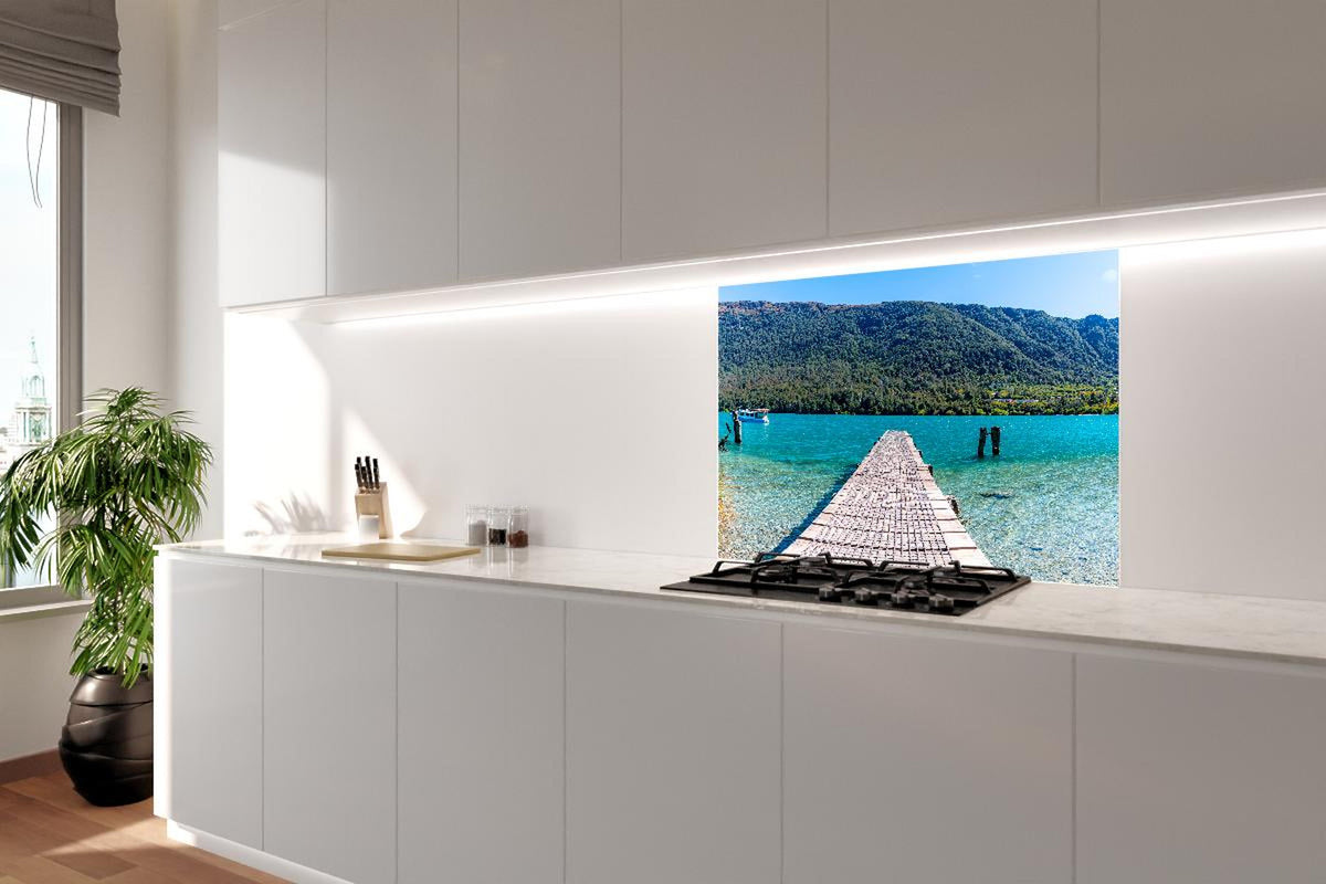 Spritzschutz - Bob's Cove Bucht in Neuseeland