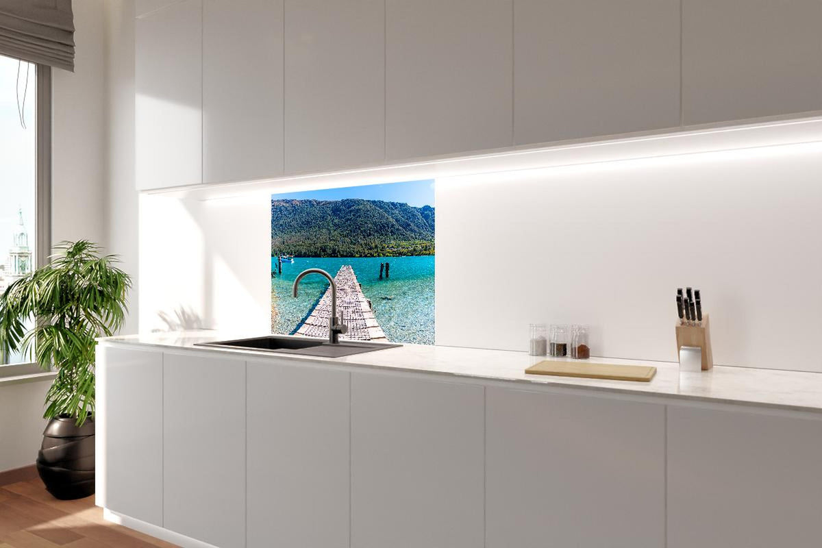 Spritzschutz - Bob's Cove Bucht in Neuseeland