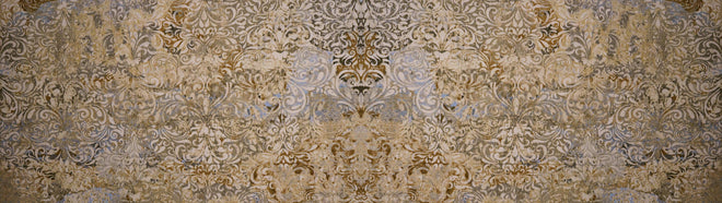 Spritzschutz - Bräunliche Vintage Tapete