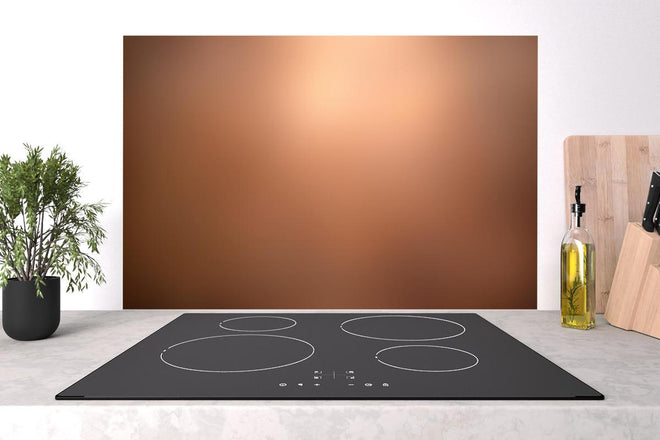 Spritzschutz - Braun, beiges Muster