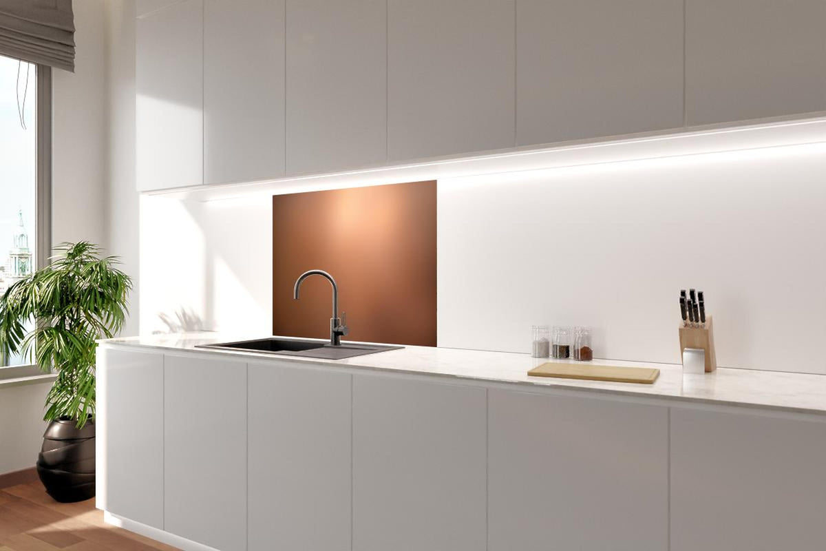 Spritzschutz - Braun, beiges Muster