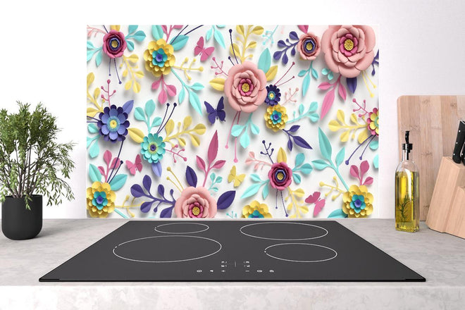 Spritzschutz - Buntes Design - Textur