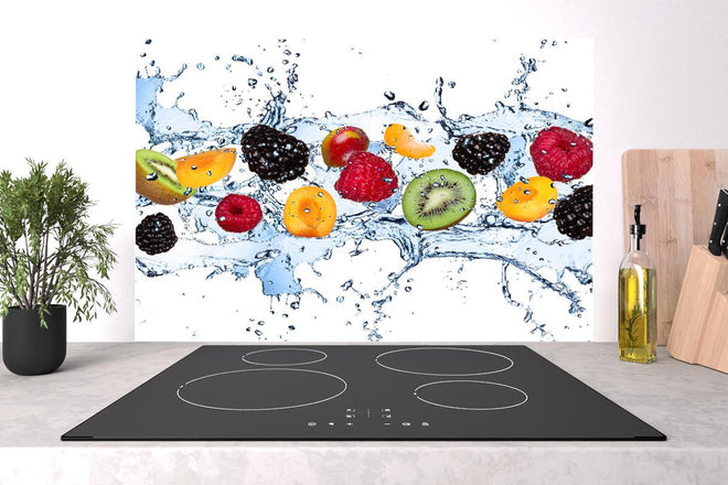 Spritzschutz - Buntes Fruchtwasser-Splash Fotografie