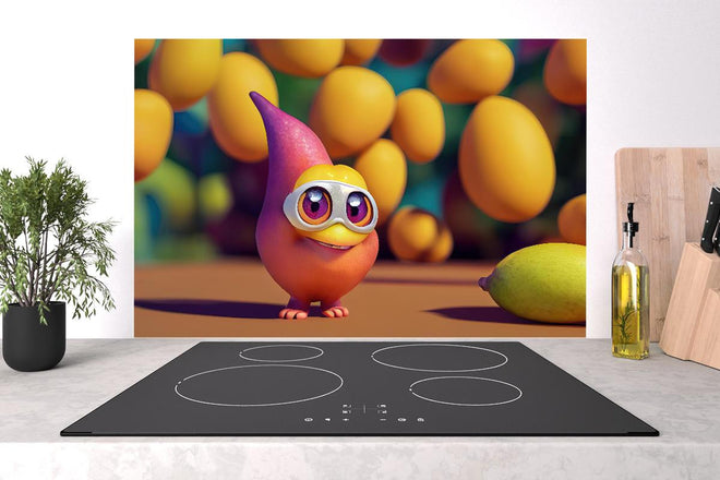 Spritzschutz - Cartoon Mangos