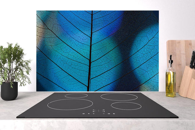 Spritzschutz - Detailreiche Blatt-Textur mit Adern