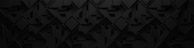 Spritzschutz - Dunkel Schwarzer Geometrischer 3D Hintergrund