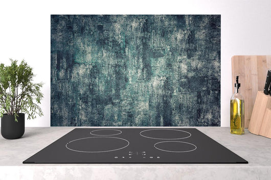 Spritzschutz - Dunkler Beton Panorama in Ölfarbton