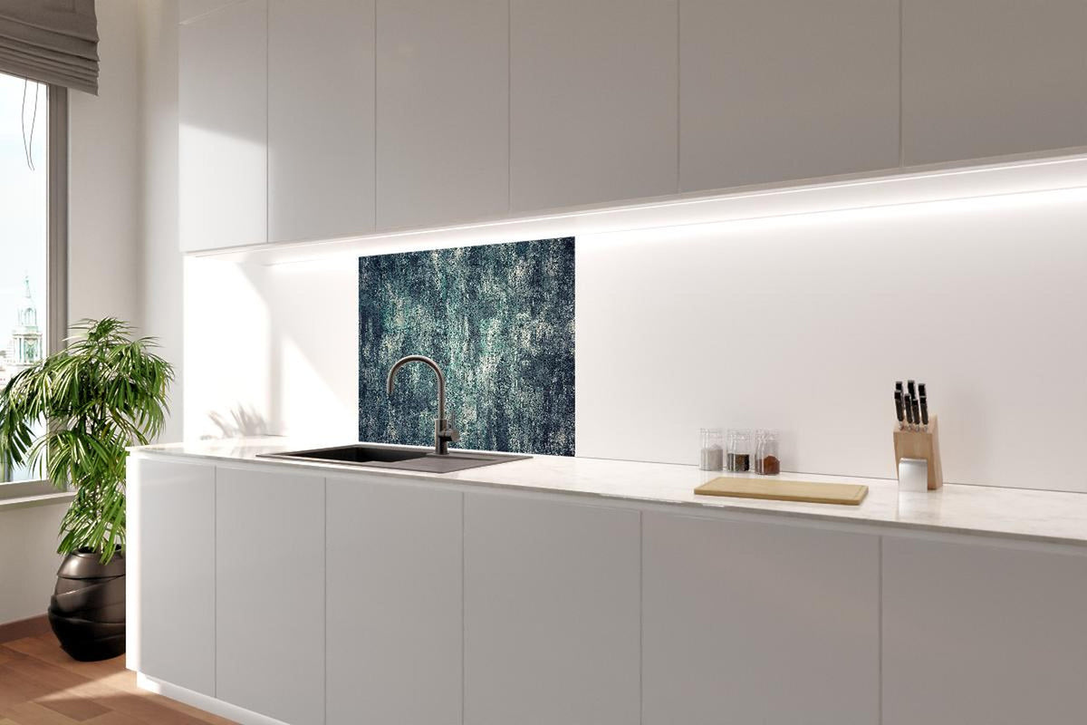 Spritzschutz - Dunkler Beton Panorama in Ölfarbton