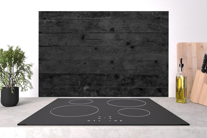 Spritzschutz - Dunkles altes Hartholz