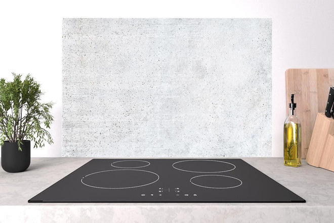 Spritzschutz - Einfache Textur einer weißen Wand