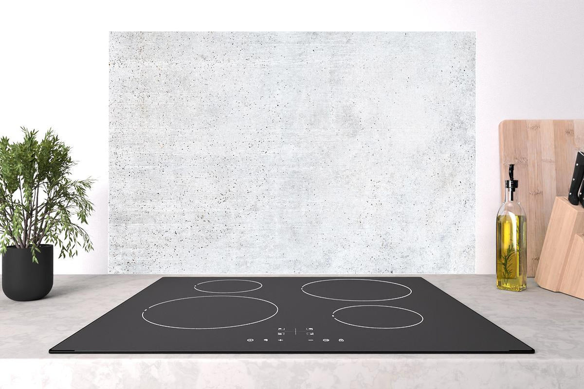 Spritzschutz - Einfache Textur einer weißen Wand