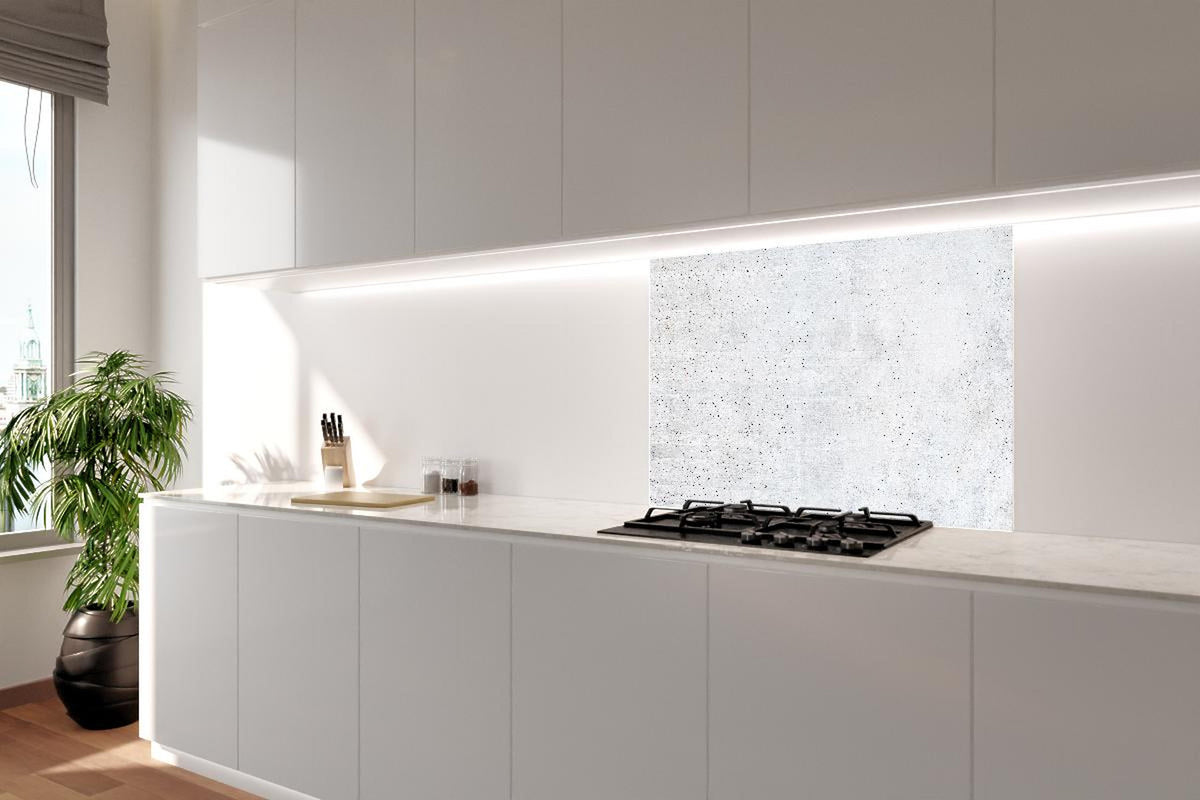 Spritzschutz - Einfache Textur einer weißen Wand