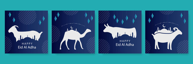 Spritzschutz - Elegante Eid Al-Adha Grußkarten Set