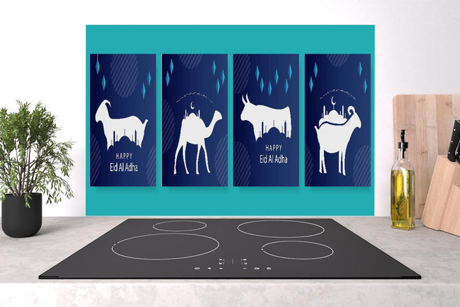 Spritzschutz - Elegante Eid Al-Adha Grußkarten Set
