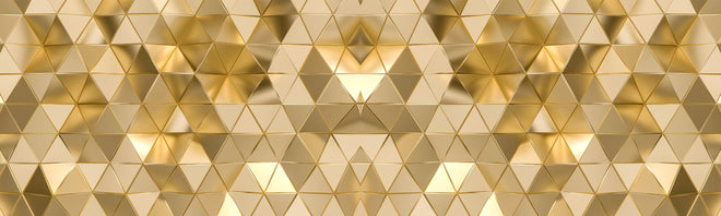 Spritzschutz - Elegante Goldene Geometrische Struktur