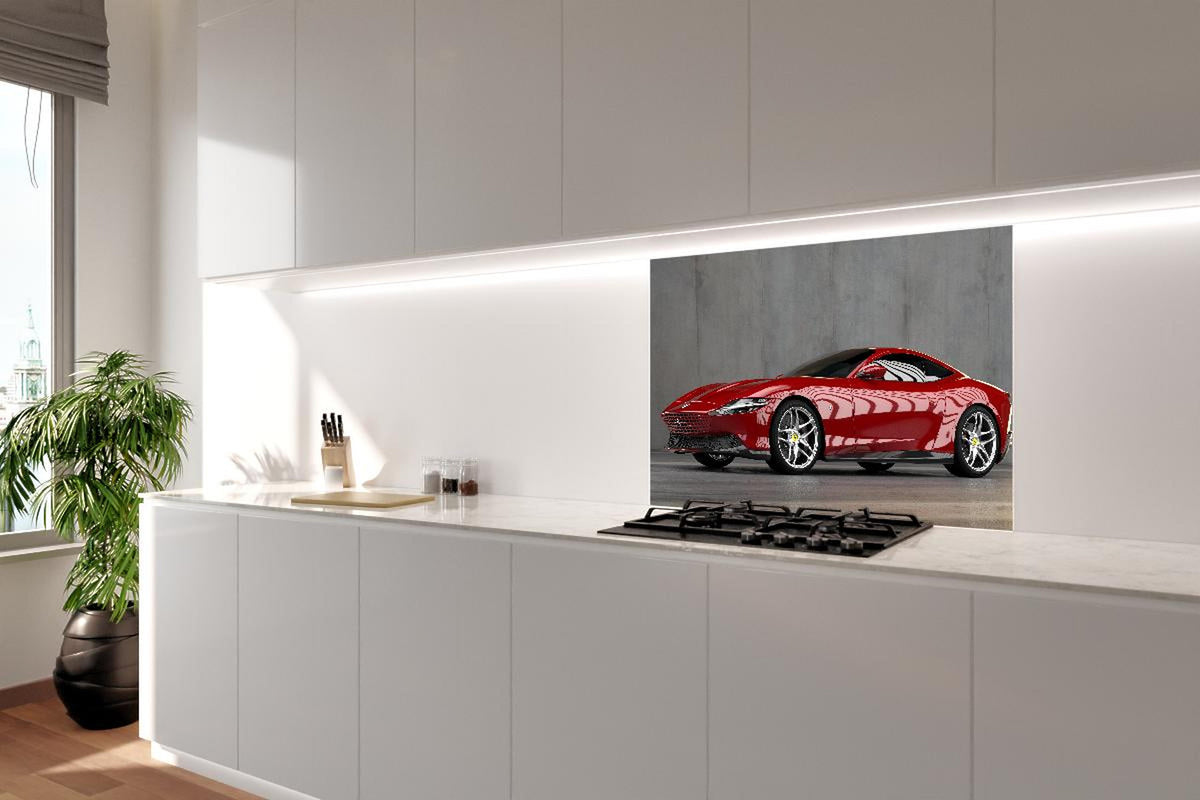 Spritzschutz - Ferrari Roma in Rosso Corsa