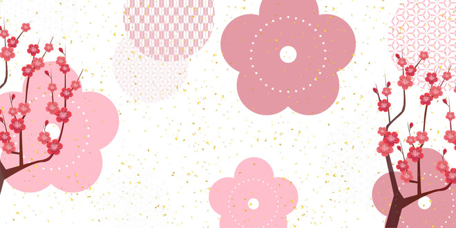 Spritzschutz - Frühlingshaftes Floral Muster in Rosa