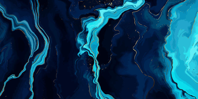 Spritzschutz - Geheimnisvolle Tiefsee-Strömung in Blautönen