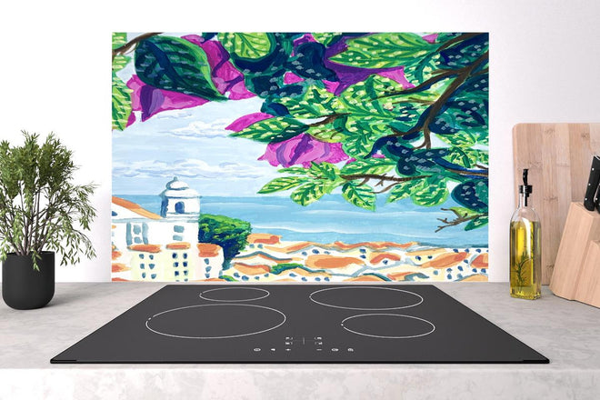 Spritzschutz - Gemälde von Lissabon