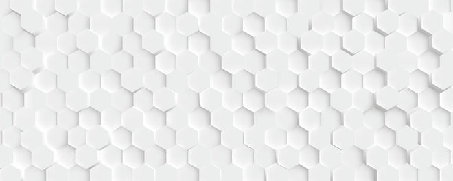 Spritzschutz - Geometrische weiß Hexagon Wandstruktur