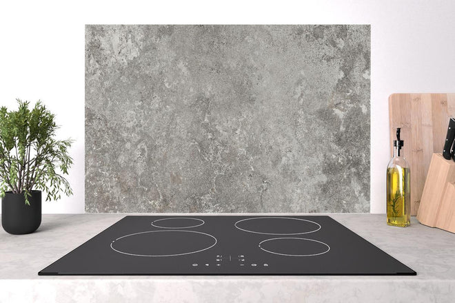 Spritzschutz - Gräulicher Zement