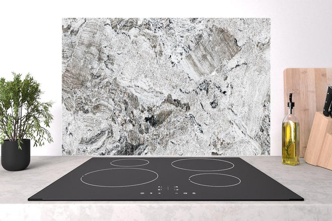 Spritzschutz - Graue abstrakte Marmor Stein Textur