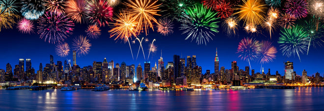 Spritzschutz - Großes Feuerwerk in New York