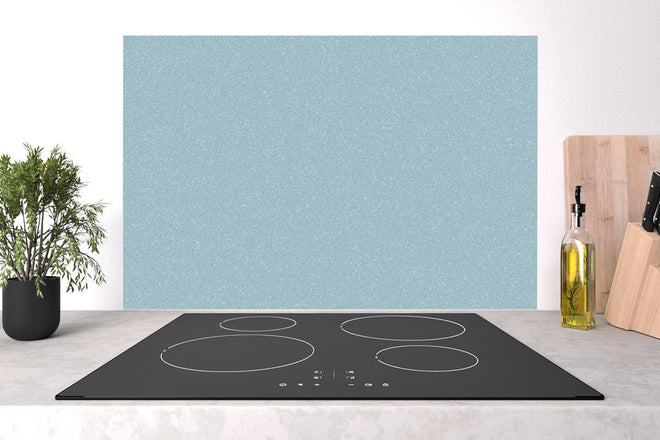 Spritzschutz - Hellblaue Wandtextur