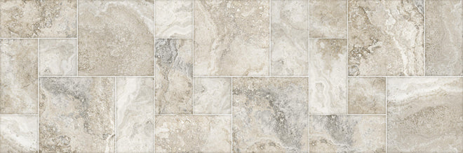 Spritzschutz - Helles Fliesenmuster - Marmor