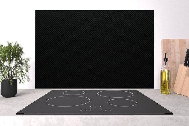 Spritzschutz - Hochwertige Textilstruktur in Tiefschwarz