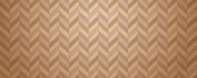 Spritzschutz - Hochwertiger Fischgrät Parkettboden in Braun