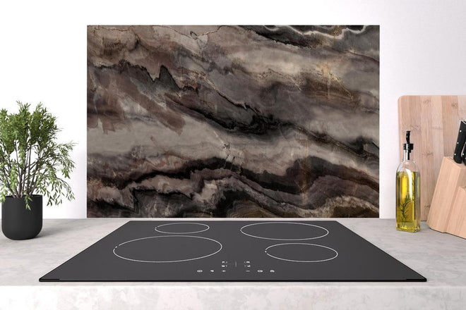 Spritzschutz - Holz-Marmor Textur